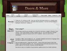 Tablet Screenshot of doorsandmore.net